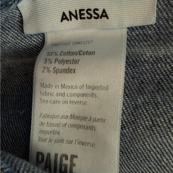 Anthropologie PAIGE Anessa High Rise Wide Leg Crop Jeans Sunnie Distressed 29 - Picture 10 of 13